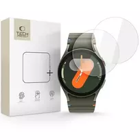 Apsauginis grūdintas stiklas Samsung Galaxy Watch 4 / 5 / 6 / 7 / FE (40 mm) laikrodžiui "Tech-Protect Glass Fit+ 2 vnt."