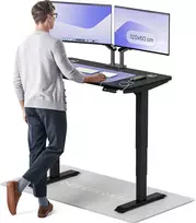 Elektrinis reguliuojamo aukščio stalas Desktronic HomePro Juodas/Juodas, 120x60cm, Dvigubas motoras, USB ir USB-C įkrovimo lizdai