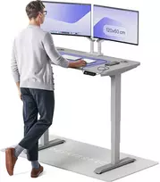 Elektrinis reguliuojamo aukščio stalas Desktronic HomePro Pilkas/Pilkas, 120x60cm, Dvigubas motoras, USB ir USB-C įkrovimo lizdai