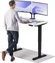 Elektrinis reguliuojamo aukščio stalas Desktronic HomePro Juodas/Baltas, 120x60cm, Dvigubas motoras, USB ir USB-C įkrovimo lizdai