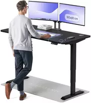 Elektrinis reguliuojamo aukščio stalas Desktronic HomePro Juodas/Juodas, 160x80cm, Dvigubas motoras, USB ir USB-C įkrovimo lizdai