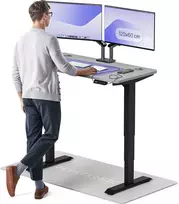 Elektrinis reguliuojamo aukščio stalas Desktronic HomePro Juodas/Pilkas, 120x60cm, Dvigubas motoras, USB ir USB-C įkrovimo lizdai