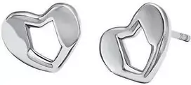 Michael Kors Kors Love Heart sidabriniai auskarai MKC1779040