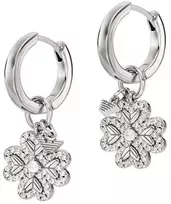 Armani Sidabriniai auskarai 2in1 Keturlapis dobilas su cirkoniais EG3608040