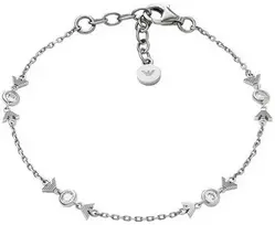Armani Žavinga sidabrinė moteriška apyrankė su cirkoniais EG3616040