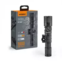 Taktinis LED žibintuvėlis Luminus SST40 10W, Balta/Raudona šviesa, Priartinimas, 1000Lm 5000K, Li-ion 18650 2200mAh, VIDEX VLF-AT366 – Ginklo laikiklis