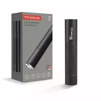 Įkraunamas kišeninis LED žibintuvėlis 5W, 300Lm 5000K, Li-ion 18650 1200mAh, TITANUM TLF-T14B – Dimeriuojamas šviesos intensyvumas tiksliam matomumui
