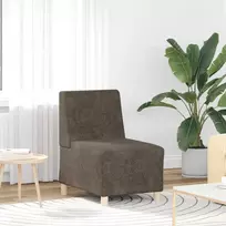 Modulinis sofa vienetas be rankų 3 vnt. Tamsiai pilka