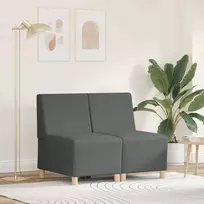 Modulinis sofa vienetas be rankų 2 pcs Tamsiai pilka