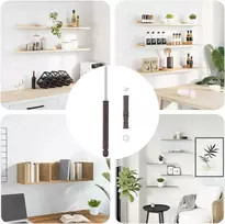Svorio lentynų laikikliai 12 pcs Smėlio Ø14 x 210 mm Plienas