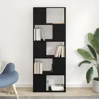 TV spintelių komplektas Juoda 60 x 24 x 156 cm Apdirbta mediena