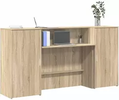 Registratūra, sonoma ąžuolo, 200x50x103,5 cm, apdirbta mediena