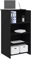 Priėmimo stalas Juoda 55x50x103,5 cm apdirbta mediena