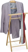 Relaxdays Drabužių stovas, bambukas, 110x47x38 cm, natūralus