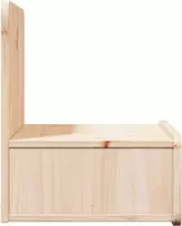 Naktinis staliukas 2 pcs Ruda 44 x 32,5 x 40 cm Pušies masyvas