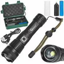 Geko XHP50 LED taktinis žibintuvėlis 15W 1800mAh 1500lm IPX8 (30)