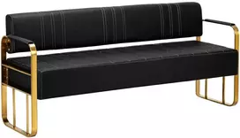 Activeshop Gabbio Avila laukiamojo sofa, aukso ir juodos spalvos