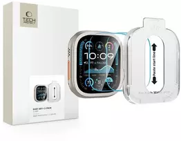 Tech-Protect Easy Set+ apsauginis stiklas 2-pack for Apple Watch Ultra 1/2 49mm – skaidrus