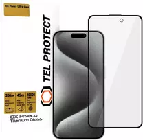 Apsauginis stiklas Tel Protect 10X Privacy Titanium skirtas Apple iPhone 15 Pro Max (voke)