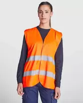 Roly Gerai matoma liemenė su V formos iškirpte SIRIO Fluoro oranžinė