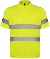 Roly Techniniai gerai matomi trumpomis rankovėmis polo marškinėliai POLARIS Fluoro geltona