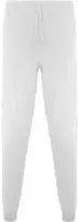 Roly Unisex ilgos tiesios kelnės FIBER Balta
