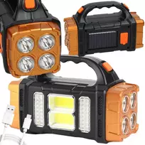 Nešiojama saulės lempa su LED ir powerbank funkcija HB-2678
