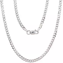 Sidabrinė grandinėlė Curb 2.5 mm , briaunų apdirbimas deimantu - 2.5 mm. - 55 - 7.7 g.