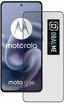 OBAL:ME 5D Apsauginis stiklas Screen Protector skirtas Motorola G86/G86 Power Juodas
