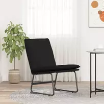 Fotelis Poilsio kėdė, juodos spalvos, 52x75x76cm, audinys