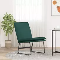 Fotelis Poilsio kėdė, tamsiai žalios spalvos, 52x75x76cm, audinys