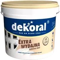 Dekoral Polinit, fasadiniai emulsiniai dažai | balta (sniezna biel) 1 ltr,