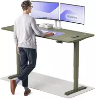 Elektrinis reguliuojamo aukščio stalas Desktronic HomePro Žalias/Žalias, 180x80cm, Dvigubas motoras, USB ir USB-C įkrovimo lizdai