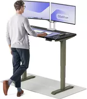 Elektrinis reguliuojamo aukščio stalas Desktronic HomePro Žalias/Juodas, 120x60cm, Dvigubas motoras, USB ir USB-C įkrovimo lizdai