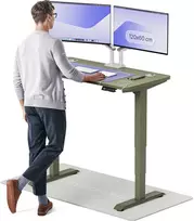 Elektrinis reguliuojamo aukščio stalas Desktronic HomePro Žalias/Žalias, 120x60cm, Dvigubas motoras, USB ir USB-C įkrovimo lizdai
