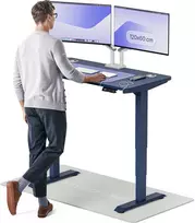 Elektrinis reguliuojamo aukščio stalas Desktronic HomePro Mėlynas/Mėlynas, 120x60cm, Dvigubas motoras, USB ir USB-C įkrovimo lizdai