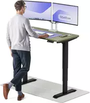Elektrinis reguliuojamo aukščio stalas Desktronic HomePro Juodas/Žalias, 120x60cm, Dvigubas motoras, USB ir USB-C įkrovimo lizdai