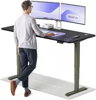 Elektrinis reguliuojamo aukščio stalas Desktronic HomePro Žalias/Juodas, 180x80cm, Dvigubas motoras, USB ir USB-C įkrovimo lizdai