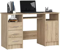 AKORD Darbastalis 3 stalčiai 1 spintelė Ana Dąb Sonoma 124x52x74
