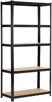 AKORD Metalinė lentyna juoda 90x40x180