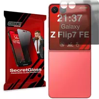 GrizzGlass Matinis privatumą užtikrinantis stiklas GrizzGlass SecretGlass, skirtas Samsung Galaxy Z Flip7 FE