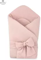 KIECZMERSKI Kūdikių vystyklas su lankeliu MUSLIN COTTON pudra rožinė medvilnė 100%