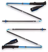Black Diamond Juodas Diamond Juodas DIAMOND Distance Carbon Z-Pole trekingo lazda, unisex, sulankstoma