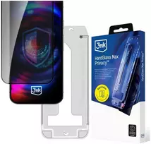 3MK HardGlass Max Privacy su aplikatoriumi skirtas Apple iPhone 16 Pro/17