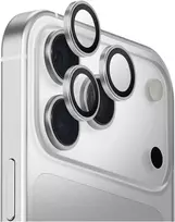 UNIQ Optix aliuminio kameros objektyvo apsauga Apple iPhone 17 Pro / Apple iPhone 17 Pro Max su aplikatoriumi, sidabrinė