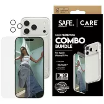 Panzer Glass „CARE by PanzerGlass“ madingas „Combo 3in1“ dėklas + stiklas + objektyvas, skirtas „iPhone 17 Pro“