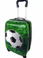 Kelioninis Vaikams skirtas lagaminas su futbolo dizainu – 4 ratukai, puikiai tinka kelionėms