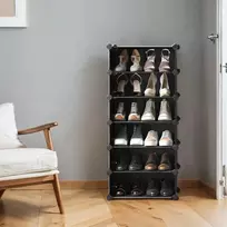 SONGMICS modulinė lentyna su 10 skyrių, juoda, 173 cm