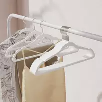 SONGMICS aksominiai drabužių pakabai, 50 vnt. rinkinys