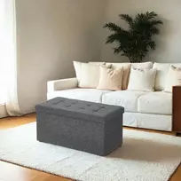 Songmics Pufas su daiktadėže 76x38x38 cm, 300 kg apkrova